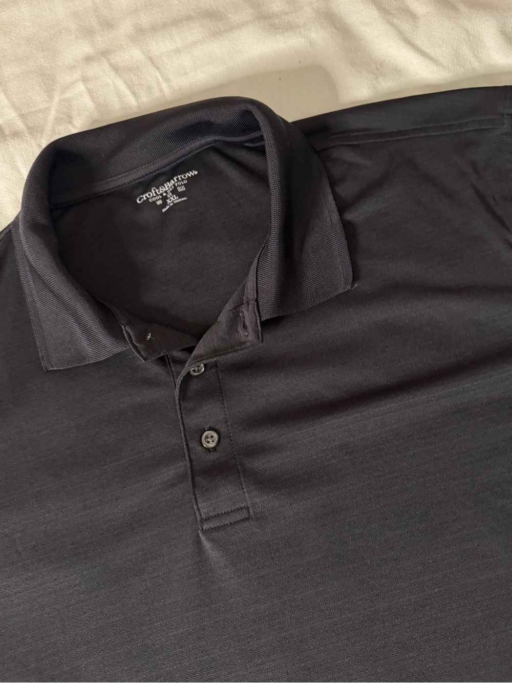 croft & barrow Men's Black Cool & Dry Polo with Classic Collar
